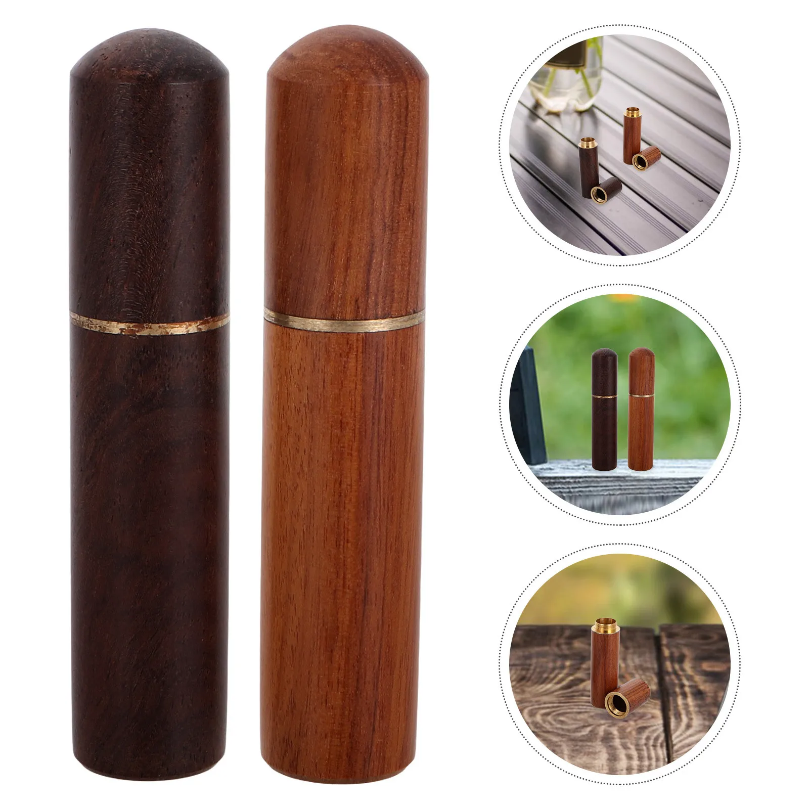 

2Pcs Storage Tube Portable Survival Container Waterproof Match Holder for Outdoor Camping Hiking Backpacking Shockproof Carry