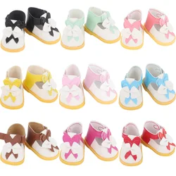 5.5cm Lovely Bow Doll Shoes For 14 Inch American& EXO Doll 1/6 New Mini Shoes Boots Accessories For 32-33 Russia DIY Doll,Nancy