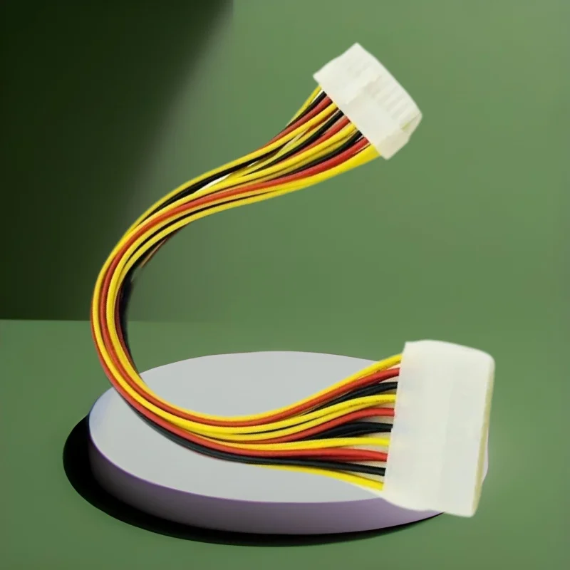 24pin Male to 24pin Female Adapter Cable 24 Pin Power Adapter Cable ATX Connectors Supply Extension Wire for Desktop Motherboard
