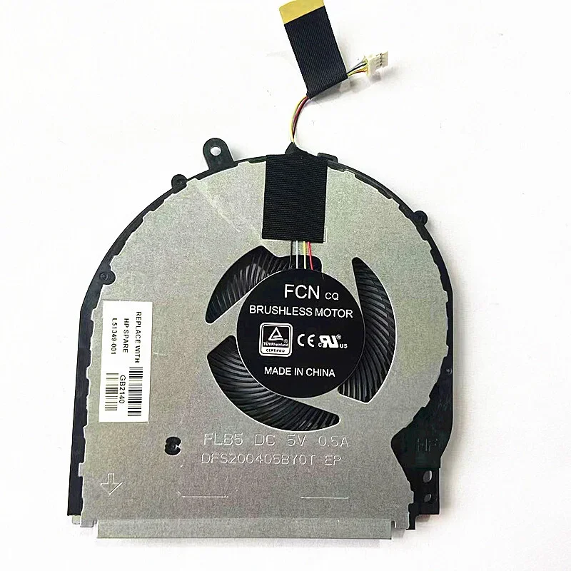 Cooling Fan for Hp  Pavilion X360 15-dq Tpn-w140 L51349-001