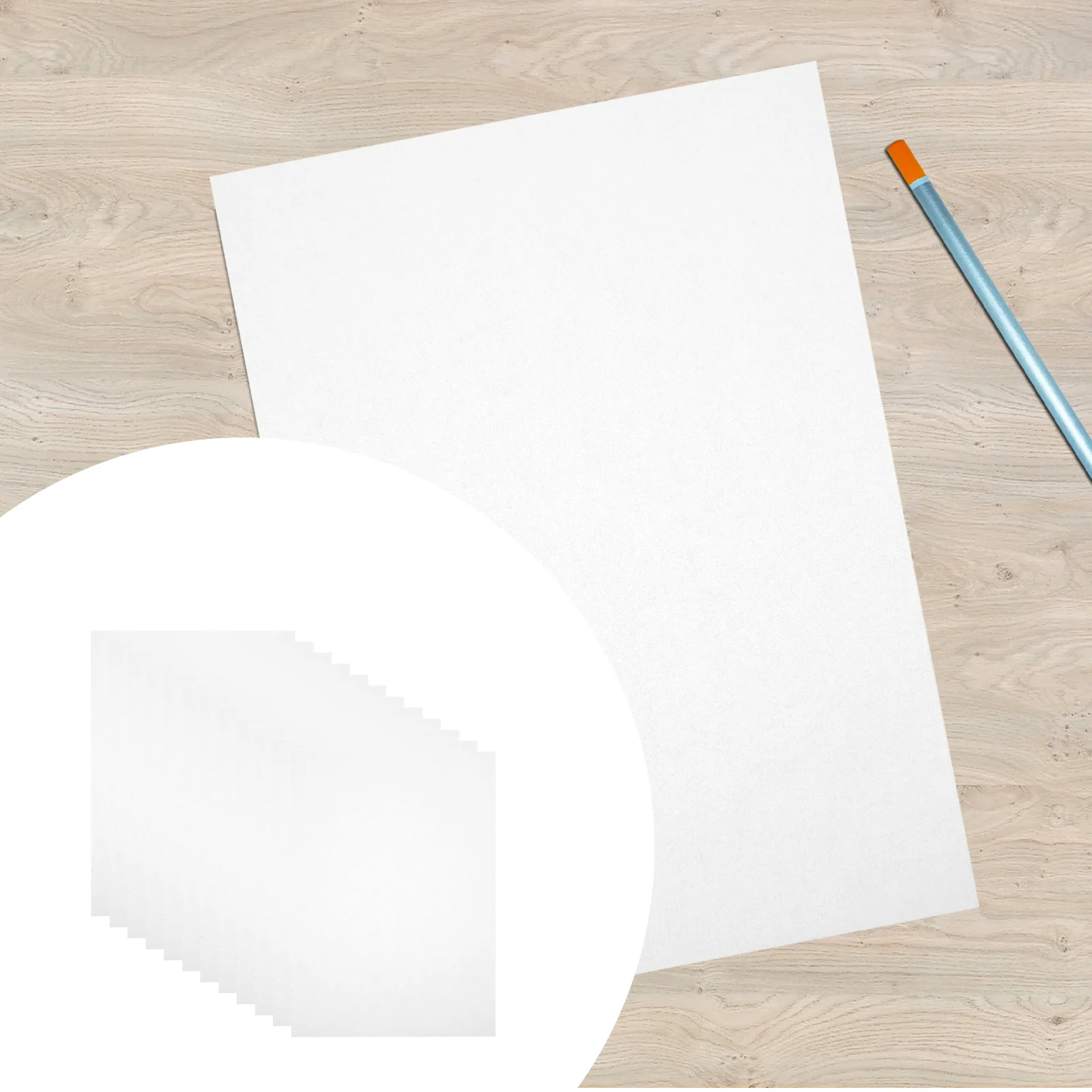 100 Sheets Household Copy Transparent Paper Office Tracing Printable Vinyl Sticker Writing