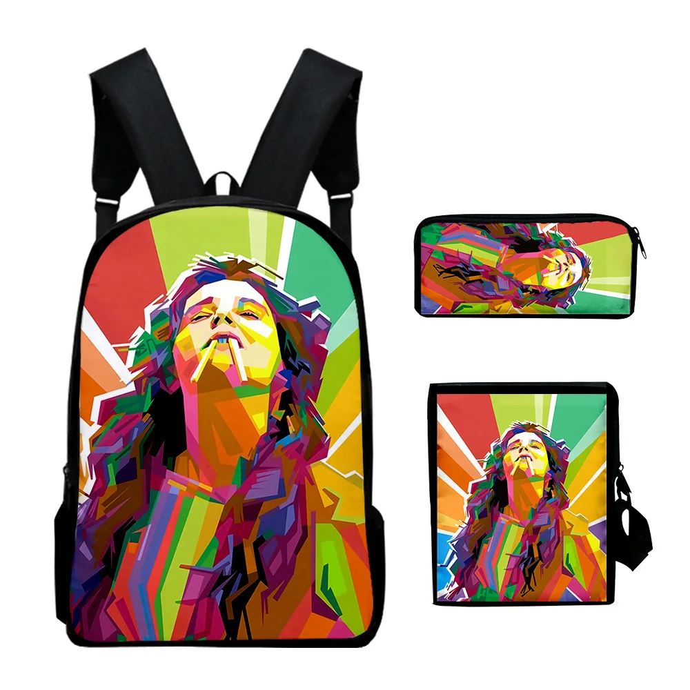 Klassische Mode Millie b braun 3D-Druck 3 teile/satz Schüler Schult aschen Laptop Daypack Rucksack geneigte Umhängetasche Feder mäppchen