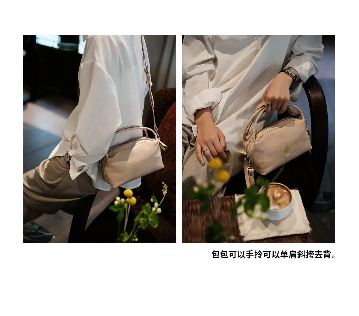 PNDME Modedesigner handgefertigte Handtasche aus pflanzlich gegerbtem Rindsleder, lässige Luxus-Party-Handtasche aus weichem Echtleder, Damen-Umhängetasche – Detail 5