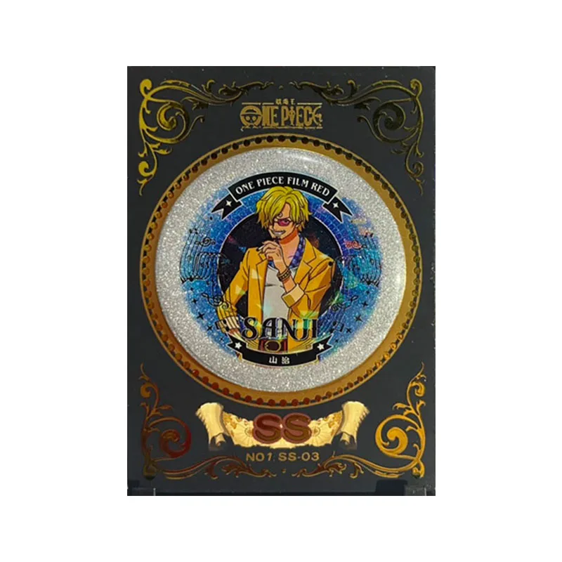 Anime ONE PIECE Rare Limited SS Refraction Foil Zoro Brook Sanji Uta Luffy Franky Toys for boy Collectible Card Birthday Present