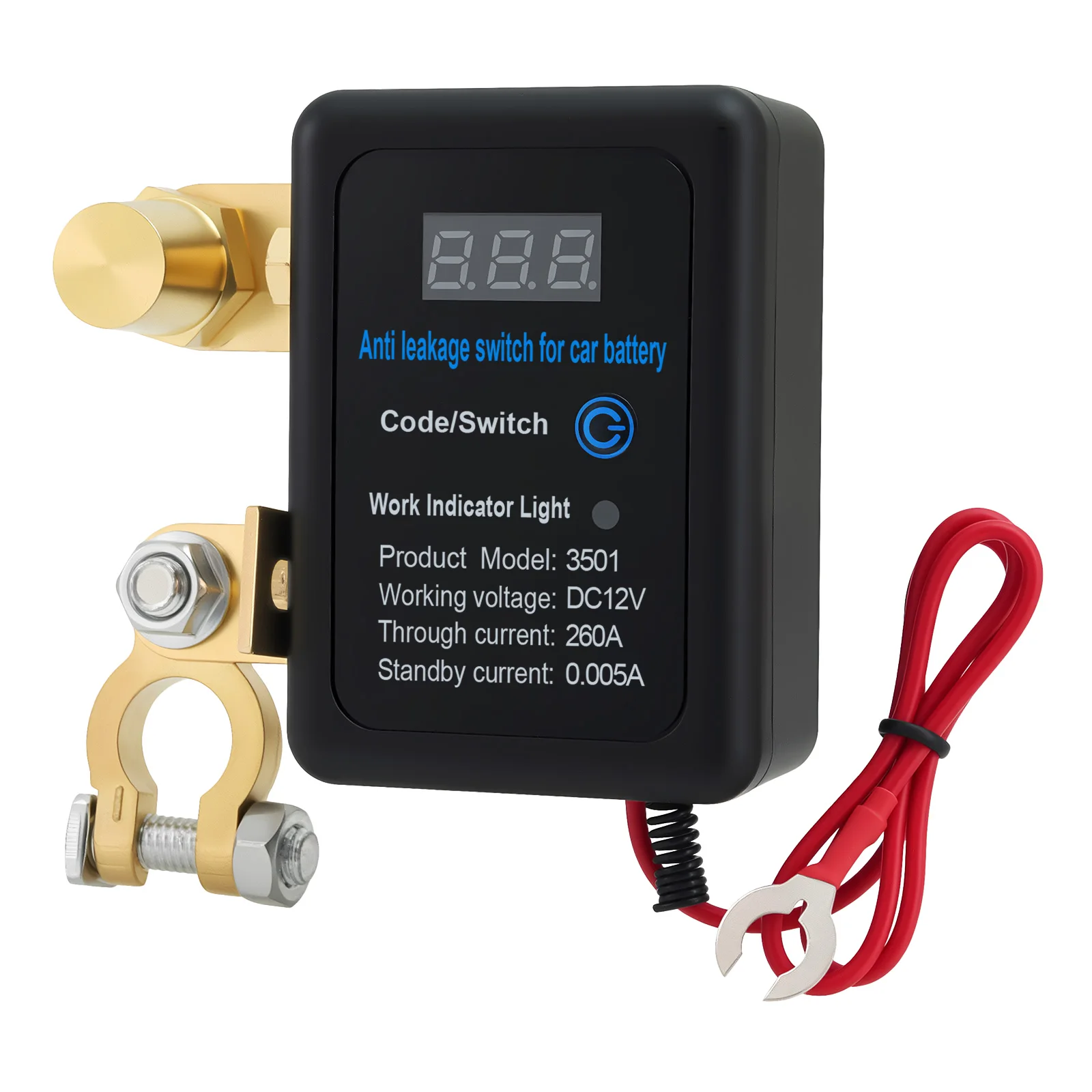 12V Auto-Batterie-Anti-Leckage-Abschalterschalter 260A Automatischer Intelligenter Ferngesteuerter Trennschalter für Fahrzeugsicherheit – Detail 13