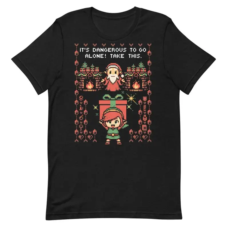 

It's Dangerous To Go Alone Unisex T-Shirt Fashion Top tee T Shirt Short Sleeve Cotton Men's Crew Neck Printed Tee