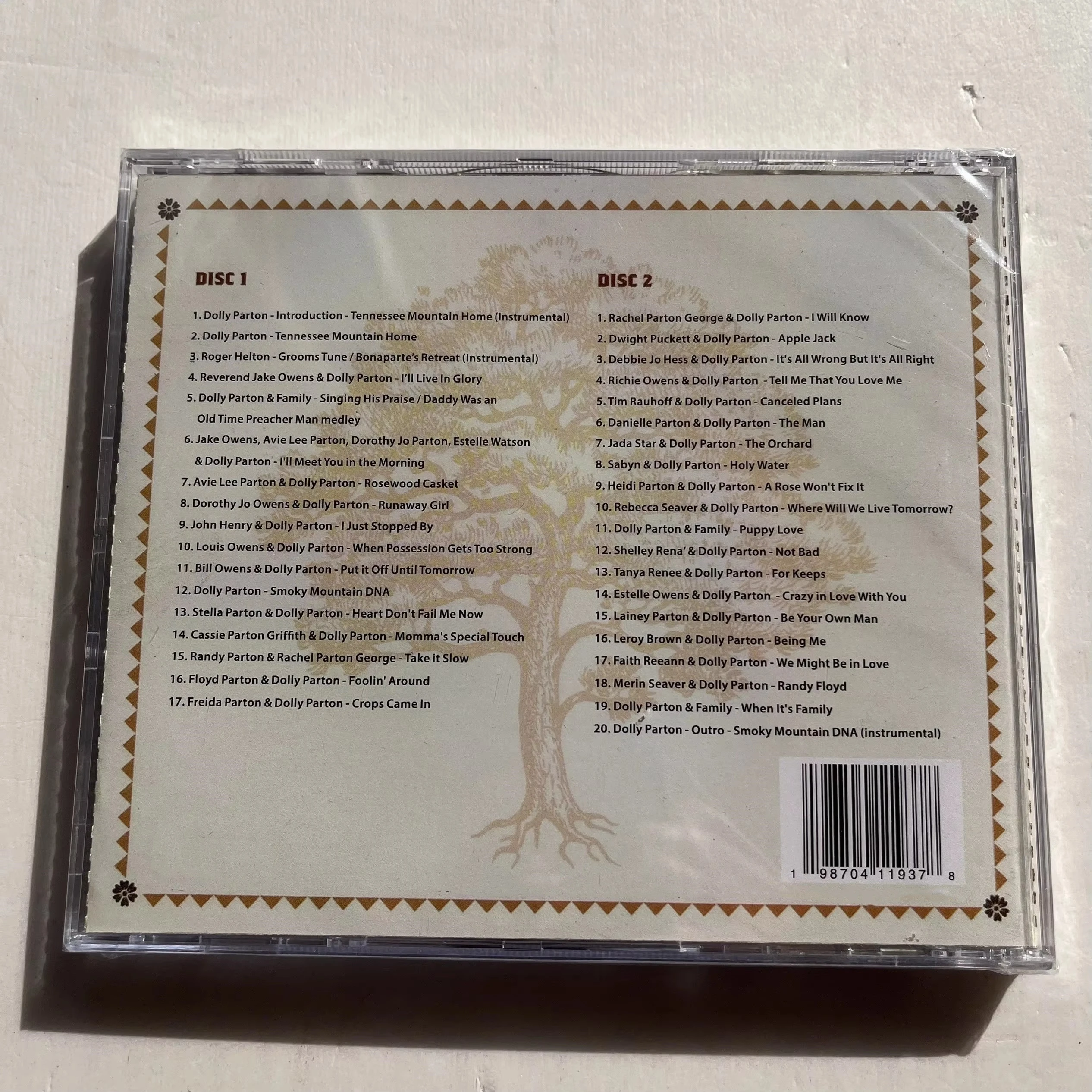 Country Dolly Parton Music CD Smoky Mountain DNA Family Faith and Fables Album 2pcs Music Record Cosplay Walkman Soundtracks Box