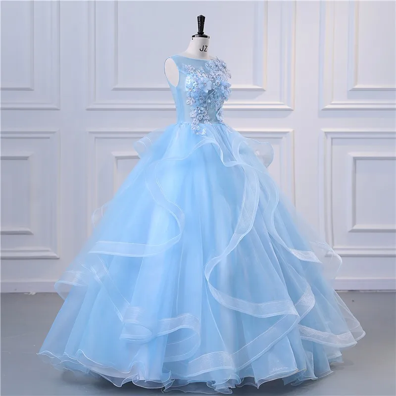 Ashley Gloria Flower Party Dress Sweet Quinceanera Jurken Klassieke Prom Baljurk Plus Size Formele Jurk Winter Nieuwe Vestidos