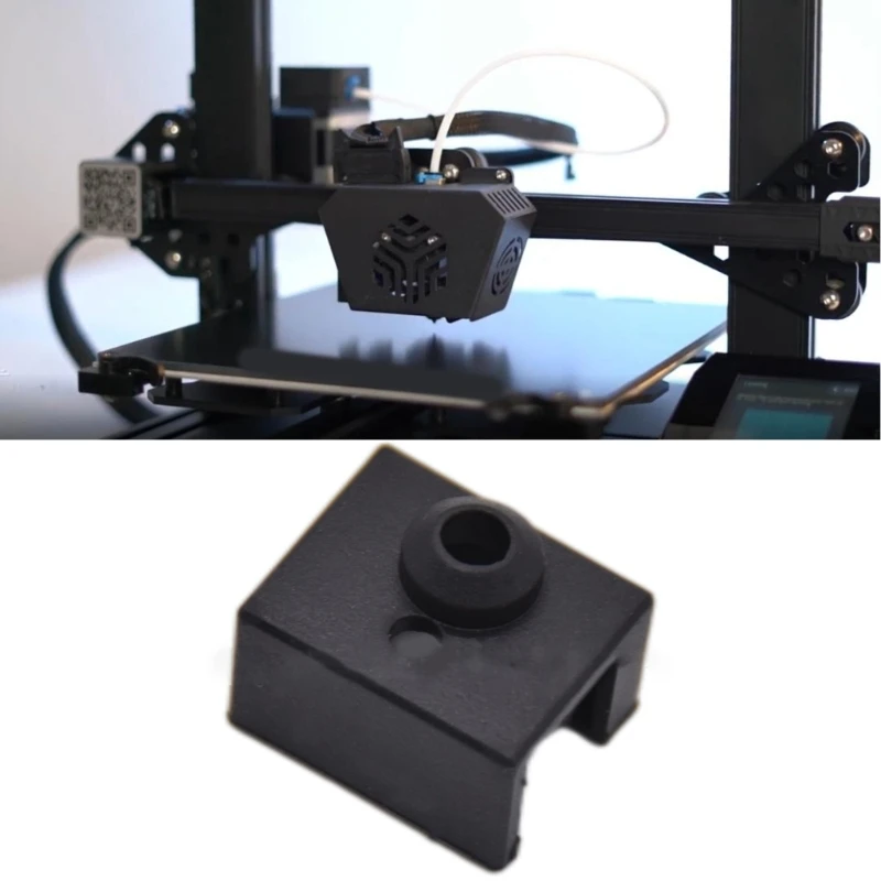 3d impressora de extremidade quente calefator bloco meias para caso para ender 3 s1 pro ender 3 v2 extrusora bocal capa protetora silicone
