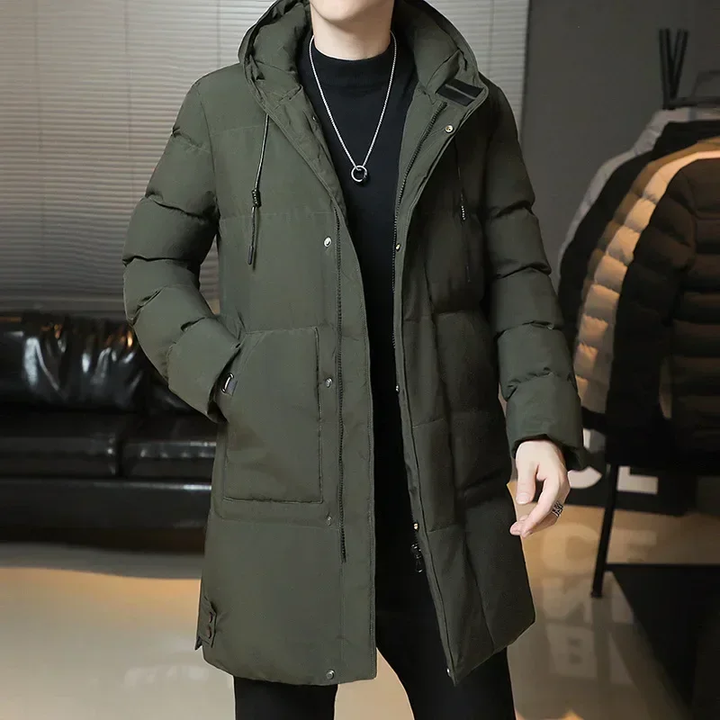 Men in Long Winter Cotton-padded Jacket Men's Warm Jacket(M_8XL) Winter New Parkas Male Large Size Cotton-padded Coat ZL654