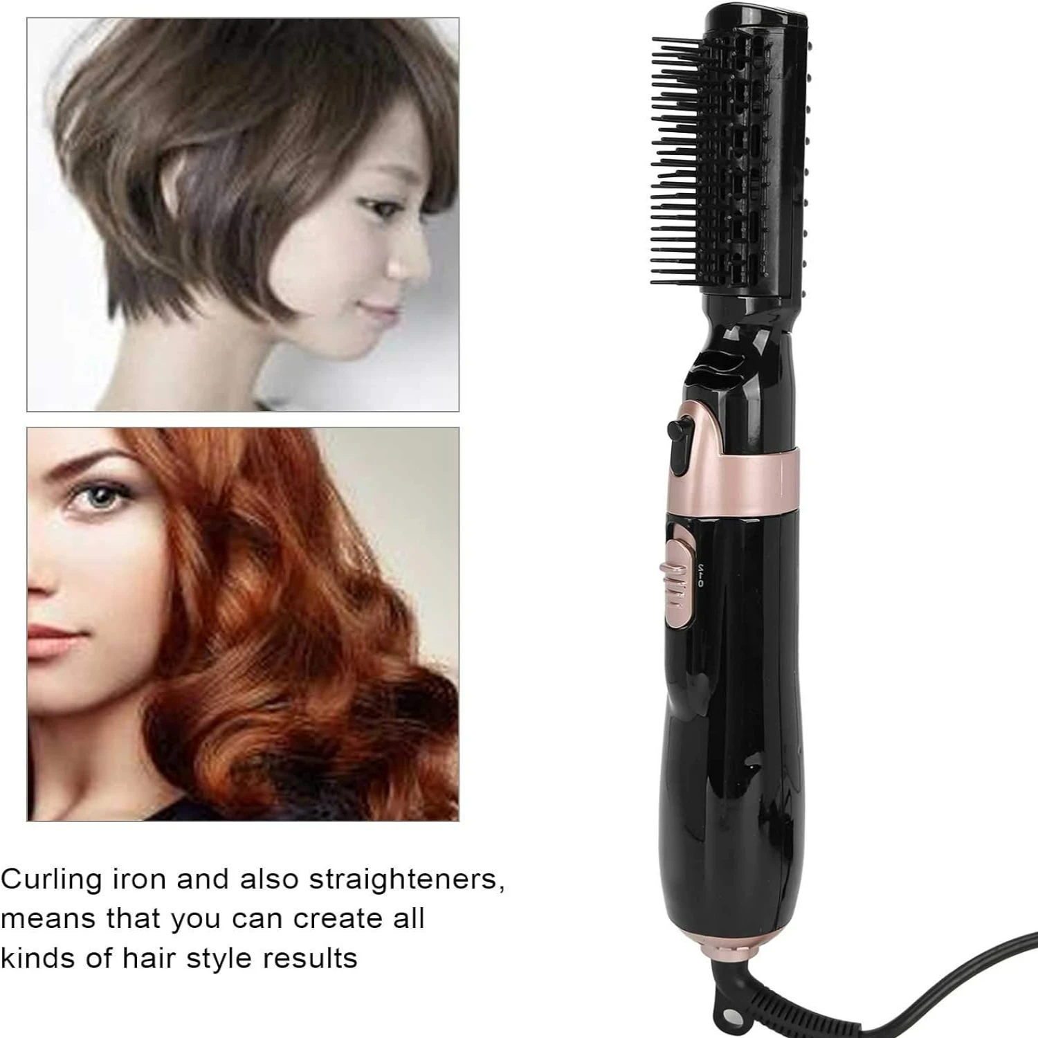 Ionic Hair Styling Set with Adjustable Heat Settings - Perfect for All Hair Types, Create Flawless Blowouts and Beautiful Hairst