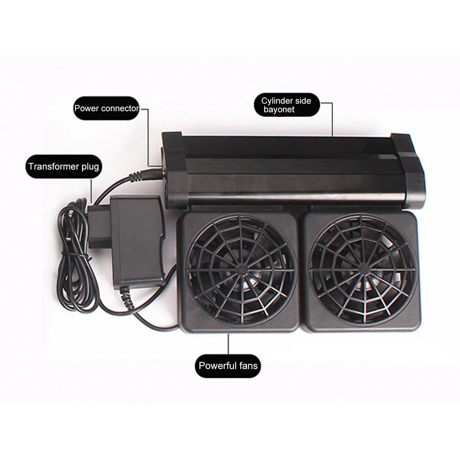

5-головочный вентилятор для рыбы, охлаждающий вентилятор для рыбы, мини-регулируемая скорость ветра, 5-головочный вентилятор для аквариума для рыб