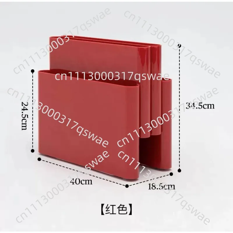 Storage Holder Stand Magazine Rack   Plastic PC Clear VintagePockets for Living Room