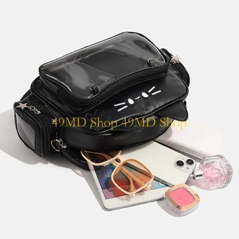 

49MD Cats Itabag Рюкзак Сумка через плечо с большим отделением и карманом для дисплея