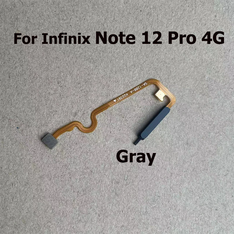New For Infinix Note 12 G96 Pro 4G Home Button Back Touch ID Finger Scanner Fingerprint Sensor Flex Cable
