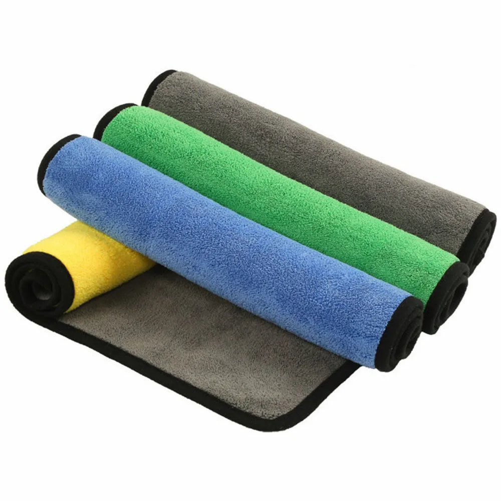 Microfiber Towel Super Absorbent Car Wash Cleaning Drying Cloth Multiple Size Colors Car Motorcycle Household Care Detailing