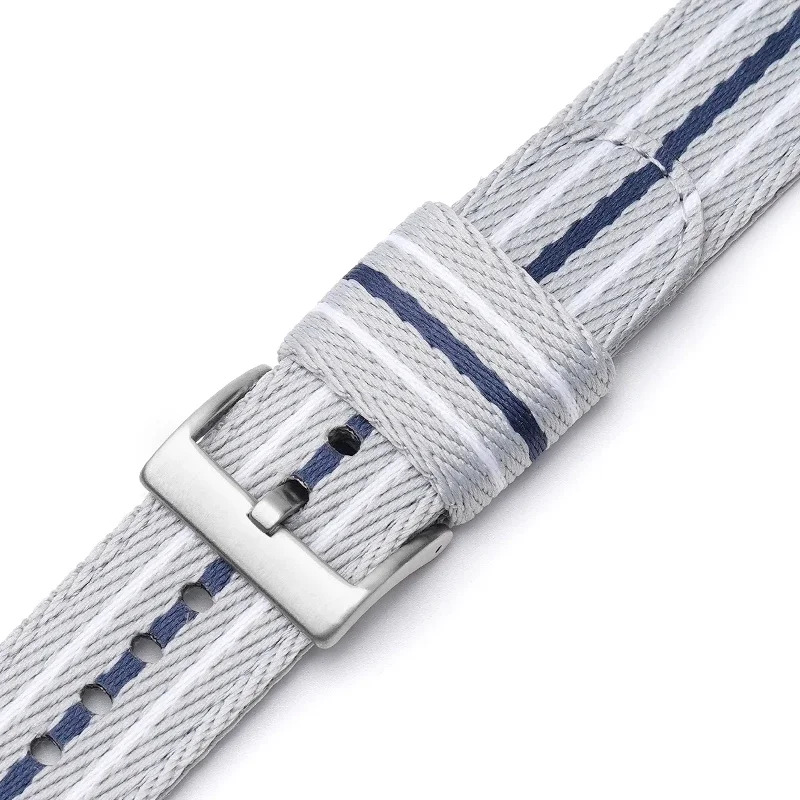 Nylon Strap for Blancpain x Swatch Co-brand Stainless Steel Buckle 20mm 22mm Quick Release Striped Men Women Replace Watch Band