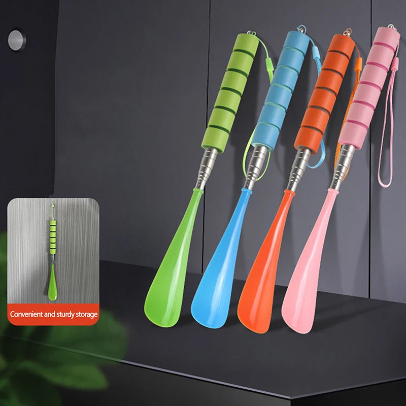 

1 шт. длинный Регулируемый выдвижной звуковой сигнал для обуви из нержавеющей стали звуковой сигнал для обуви с длинной ручкой прочный звуковой сигнал для обуви