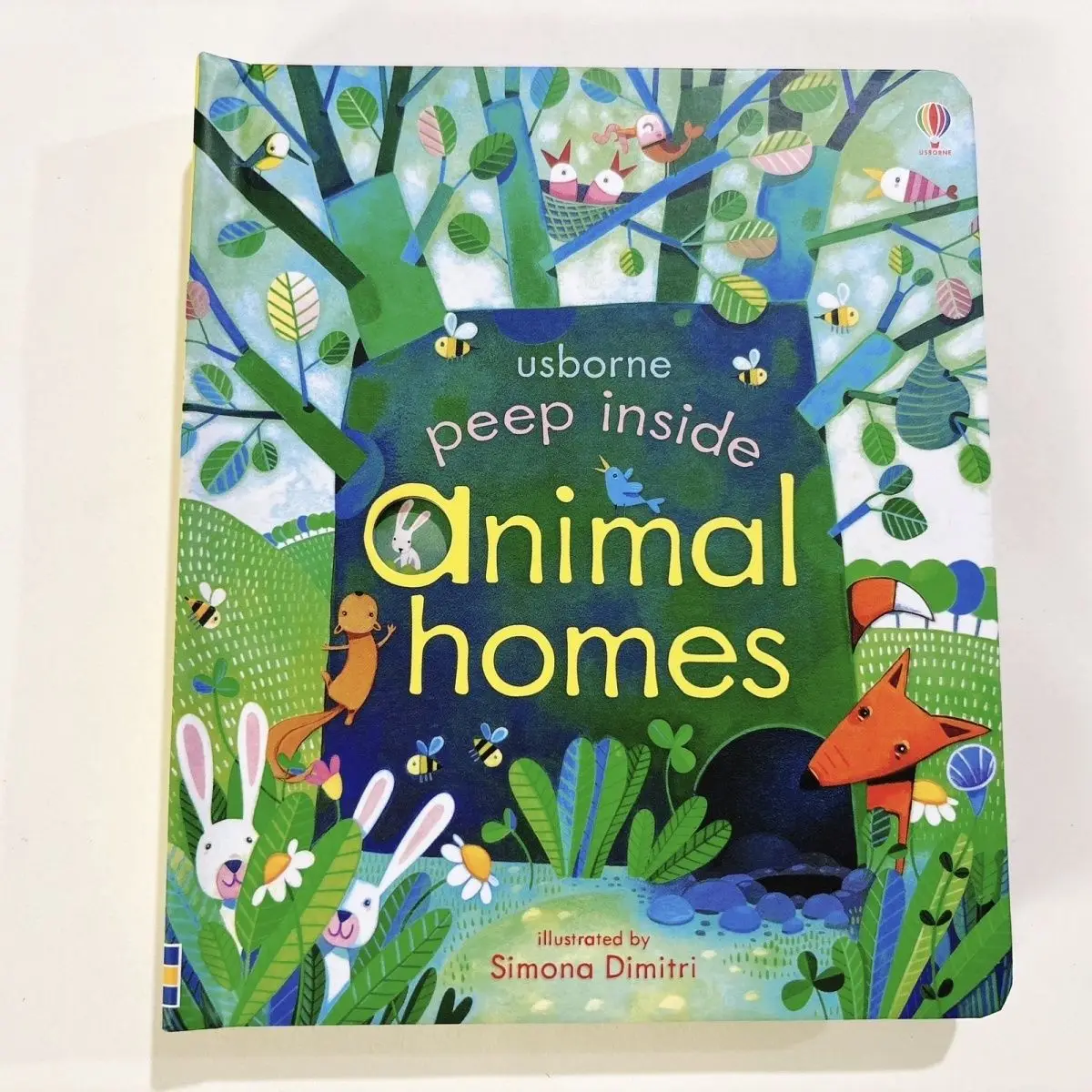 

Peep Inside Animal Homes Детская доска для раннего образования, популяризация науки, раскладная книга