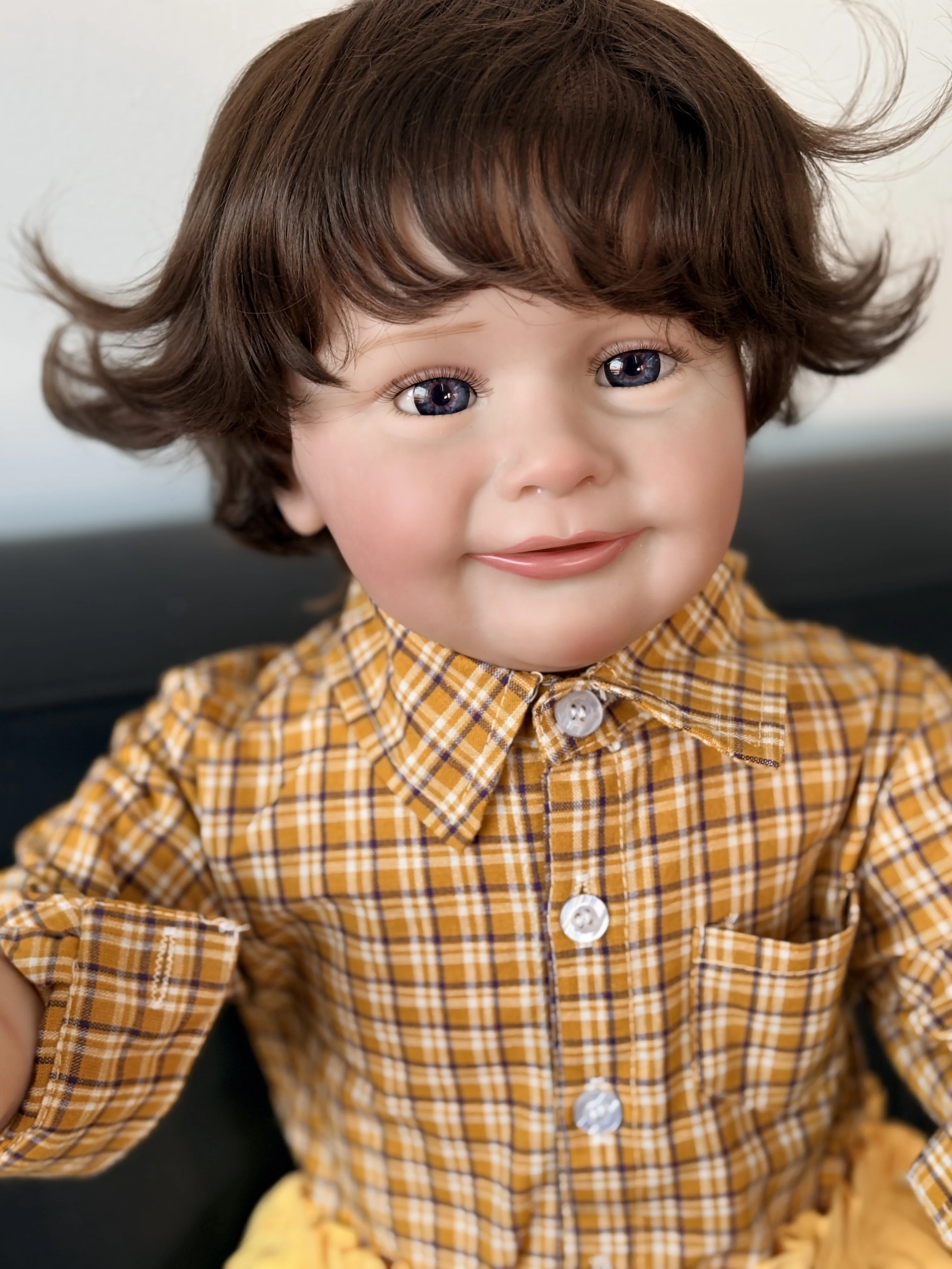 Already Finished Hand Painted 26Inch Huge Size Baby Reborn Zoe with 3D Skin Visible Veins Implantation Hair Lifelike Dolls Gift