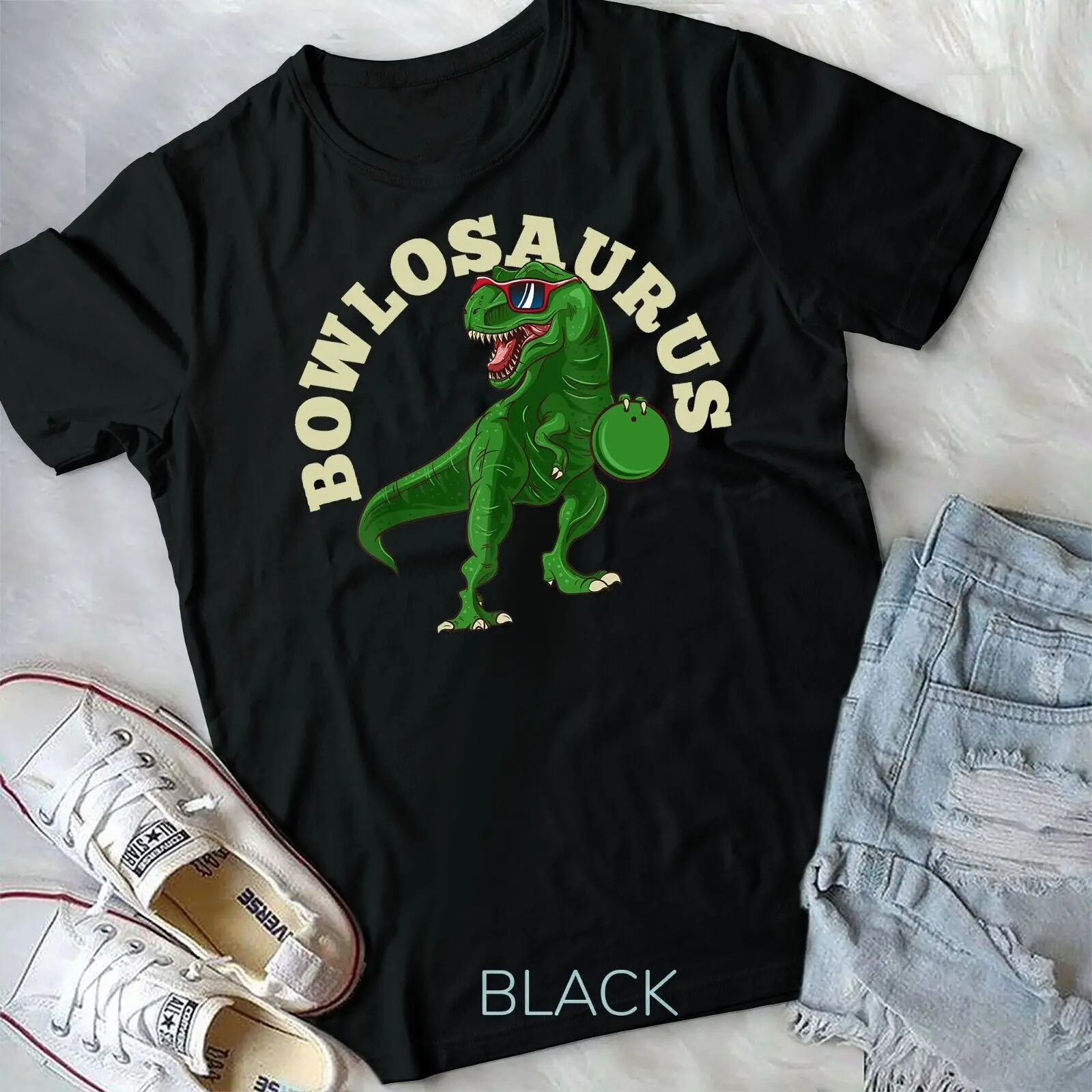 

Bowling Bowlosaurus T-Shirt Unisex T-shirt