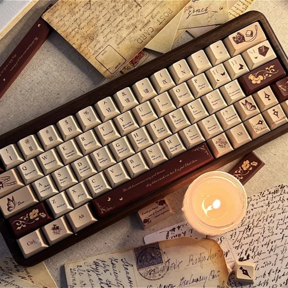 Depreciation Love Letter, Keycap 138 Keys, Cherry/KOA PBT Customized, Suitable for, Mechanical Gaming Keyboard Cap