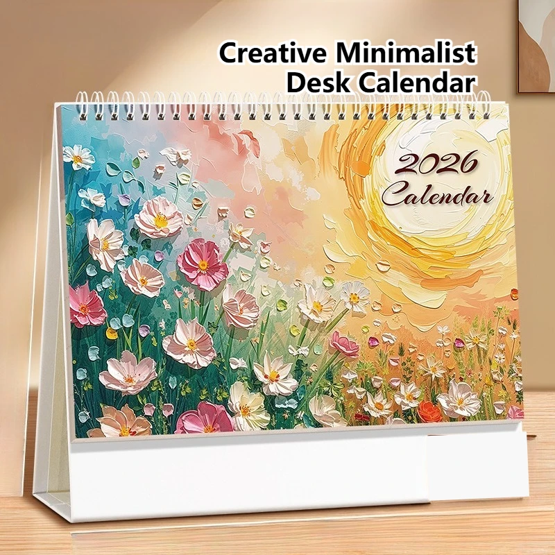 

Креативный минималистичный настольный календарь, индивидуальный корпоративный ежемесячный календарь, офисный стол, самодисциплина, календари с орнаментом