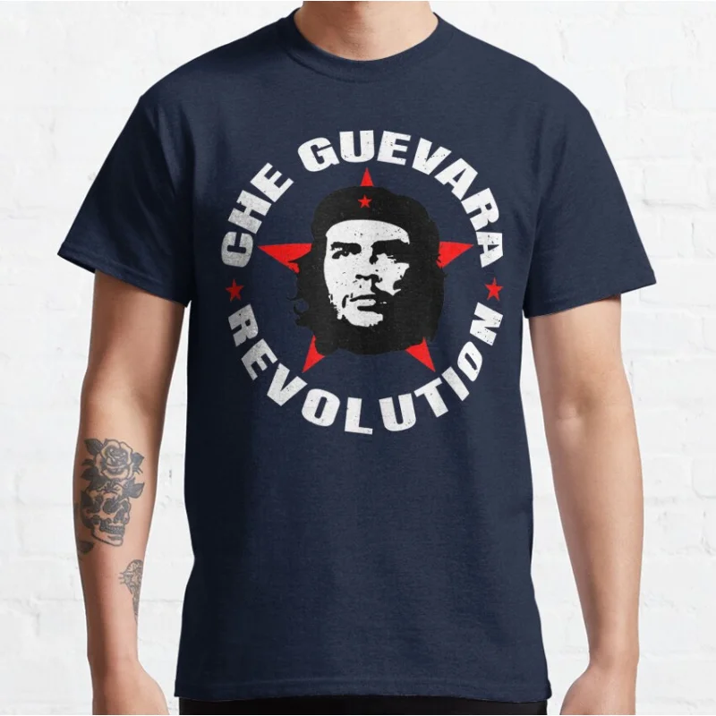

Che Guevara 0604 Retro Cuba revolution leader gift t shirt for man 100% cotton printed clothes Men's All size S-6XL Tops