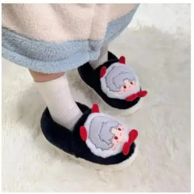 أنيمي الحب والمساحة العميقة تأثيري Xavier Zayne Rafayel Sylus المنزلية شتاء دافئ جميل نعال من القطن هدايا مريحة