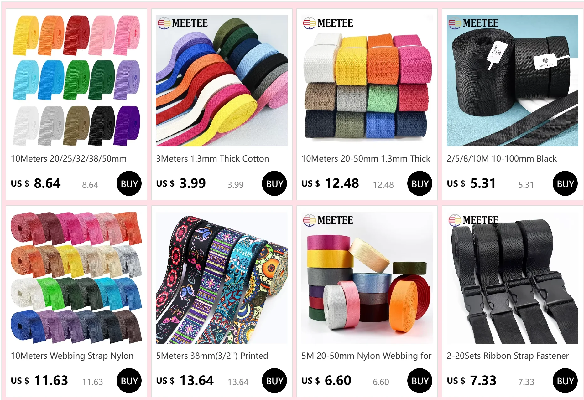 2/5/10M 20-75mm Schwarzes Nylon-Gurtband für Autosicherheitsgurte, Umhängetaschen, Schlüsselbänder, Kleidung, Nähbänder, Stoffbänder und Zubehör – Detail 1
