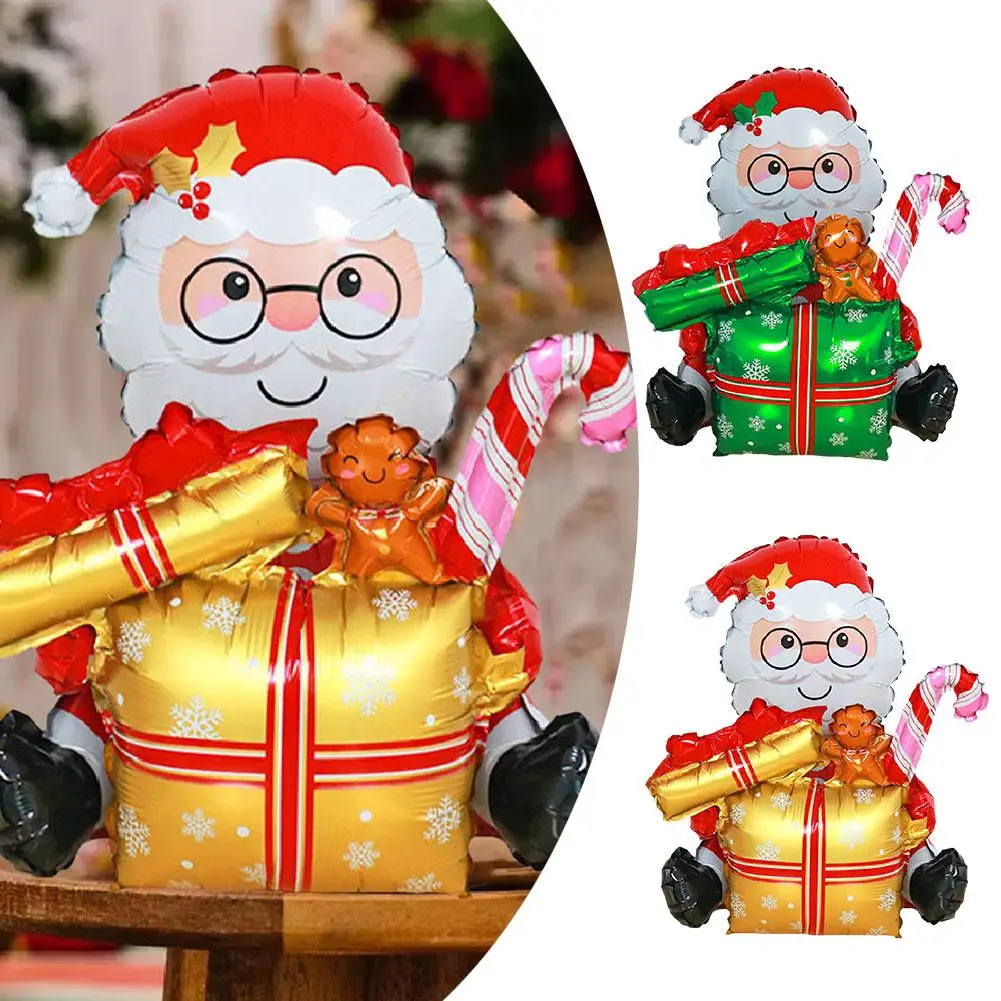 Santa Claus Christmas Series Aluminum Film Balloon Claus Year Santa Decoration Party Balloon New ﻿ Festival K3c0