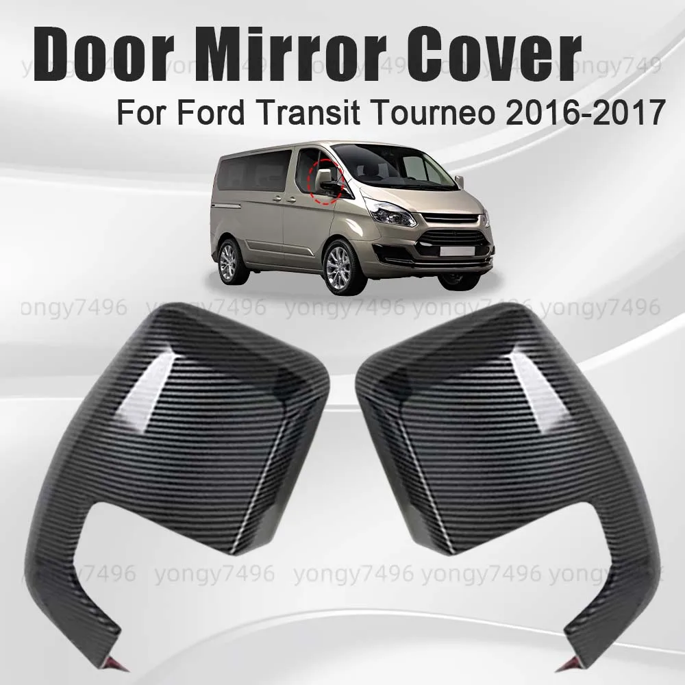 

Обновление автомобиля, крышка дверного зеркала из углеродного волокна для Ford Transit Tourneo 2016-2017, автомобильные аксессуары заднего вида, декоративный стиль