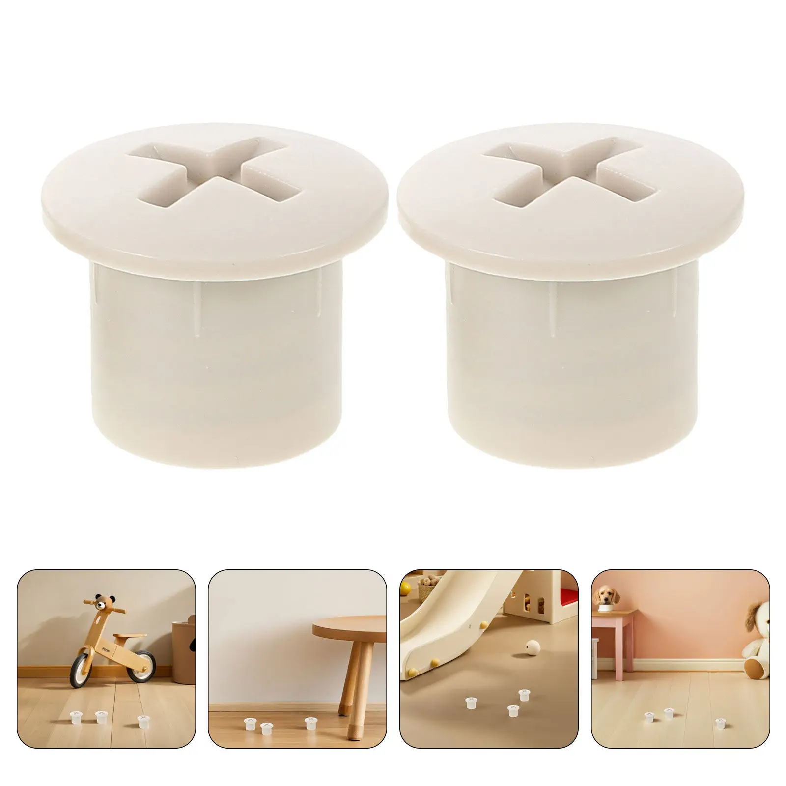 

4Pcs Playground Slide Screw Caps Plastic Fixing Nut Covers Children Slide Safety Caps Equipment Bolt Protectors Toddler