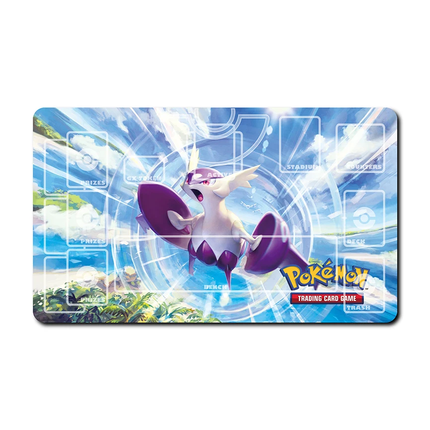 PTCG Drago Rayquaza Necrozma Giratina 600x350mm Griglia di Carta Playmat Anime Cartoon Dialga Singolo Giocatore di Battaglia Gioco Da Tavolo Zerbino Giocattolo