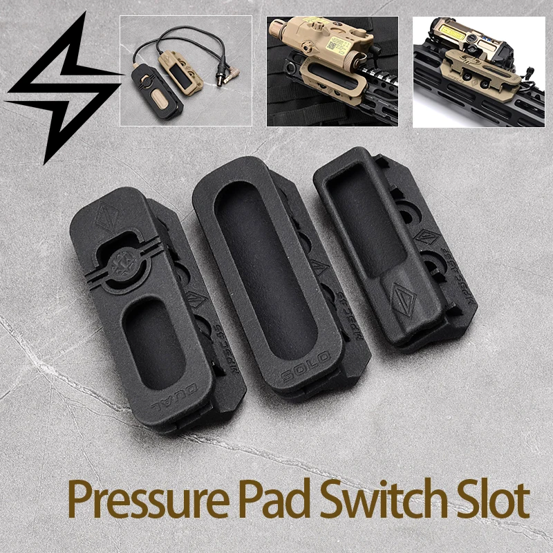 New Tactical Laser Pressure Remote Pad Switch Slot Mount Keymod System Rail M300/M600 Series Flashlight Accessory