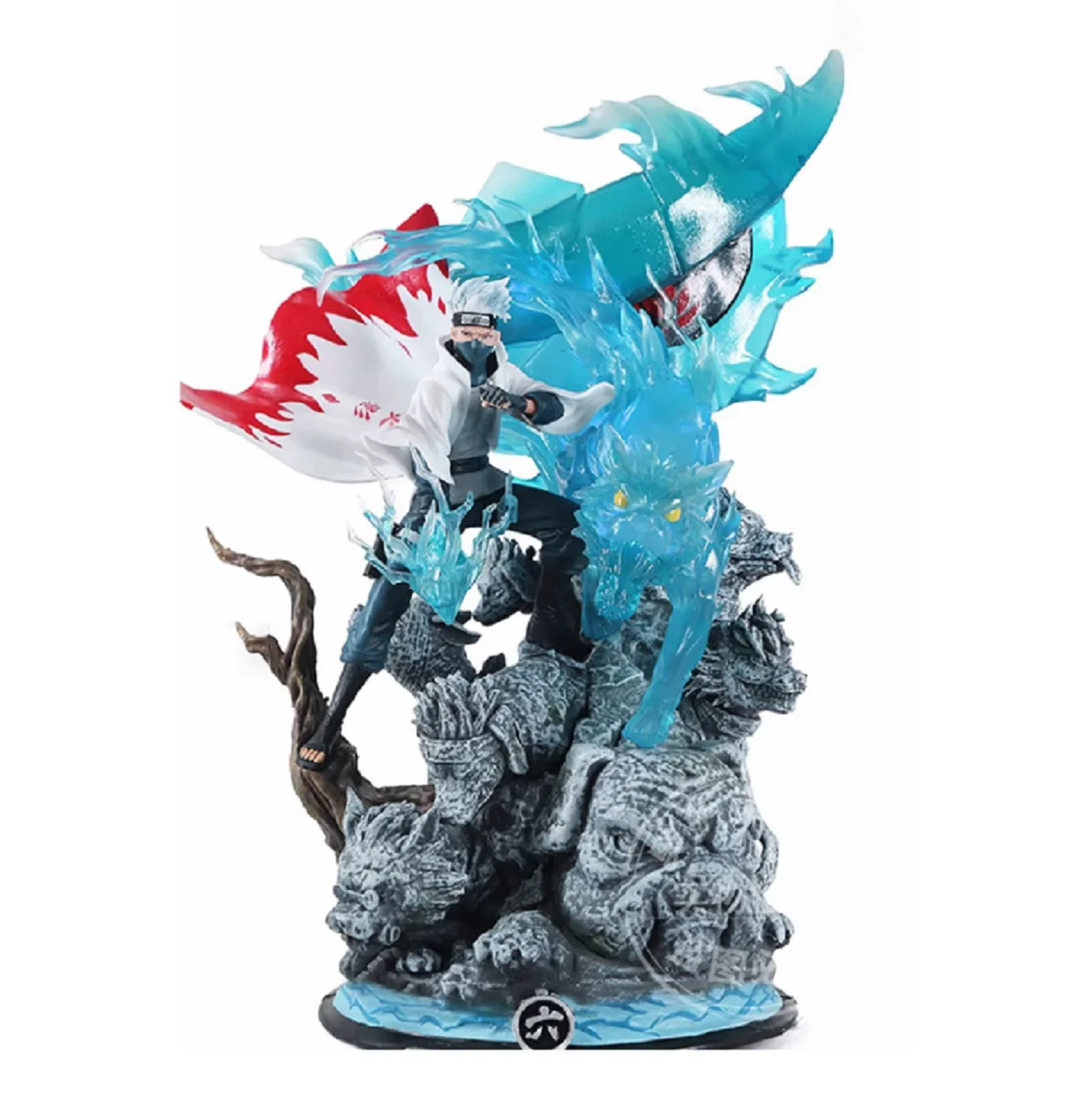 Figurka anime Naruto Kakashi, 28 cm, stojąca, PVC, kolekcjonerska, dekoracja pokoju, ręcznie robiona, prezent urodzinowy dla chłopca.