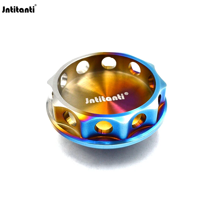 Jntitanti racing parts High Quality Ti-6al-4v Gr.5 titanium Automotive Fuel Tank Cap Oil Cap M32*3.5mm for Honda Nissan racing