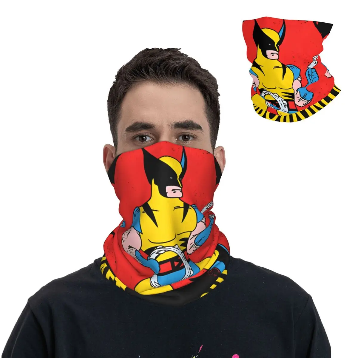 Tambourine Bandana Neck Cover Motorcycle Club Disney Marvel Deadpool And Wolverine Face Scarf Cycling Face Mask Hiking Unisex