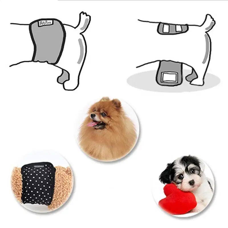 Cotton Dog Diapers Wrap Male Dog Belly Band Diapers For Pee Training Incontinence Anti-Harassment Reusable Washable Cloth Dog