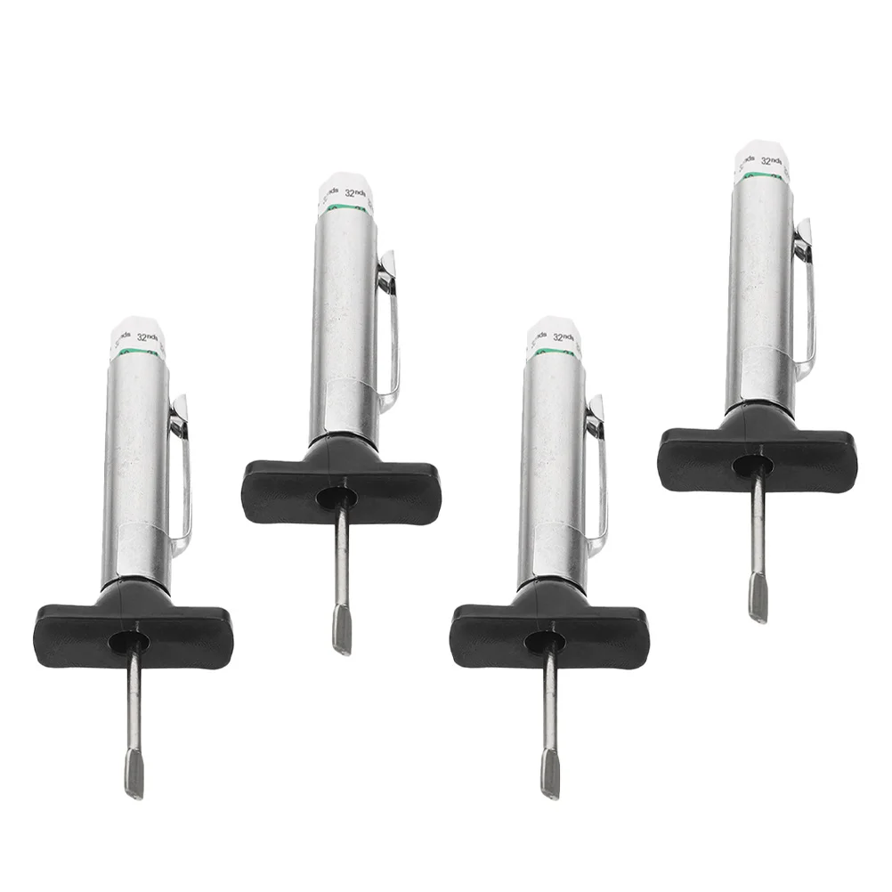 

4Pcs Tire Tread Depth Gauge Precision Tool Accurate Measurement Portable Design 0-25mm Automotive Safety Tyre Depth Gauge