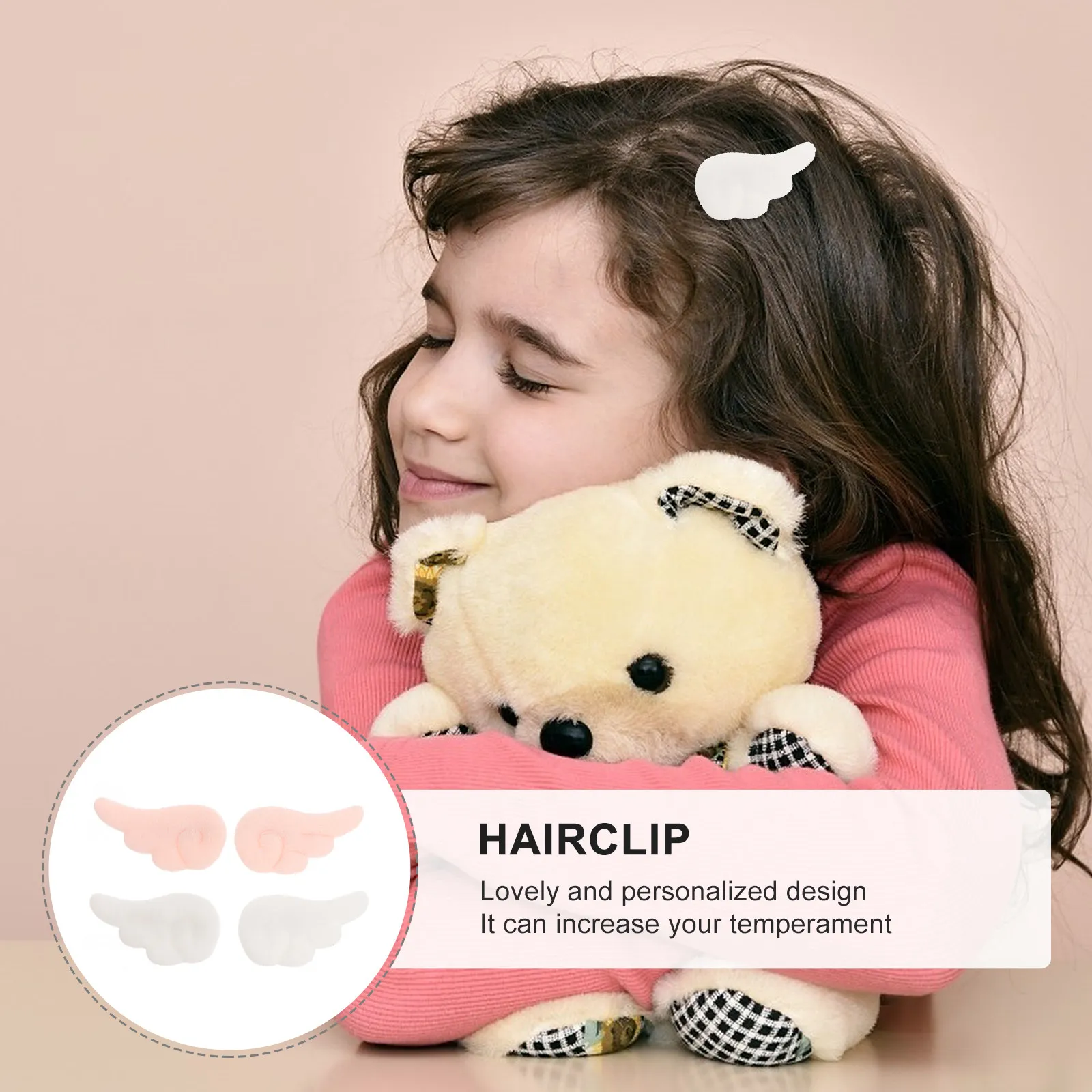 

4Pairs Hair Clips High Elasticity Baby Hairpin Lovely Kids Fashion Hair Accessories Birthday Gift Children Headdress