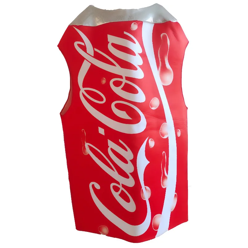 

2024 New Arrival Funny Cola Halloween Dress Up For Adult Slip On Beverage Can Costume