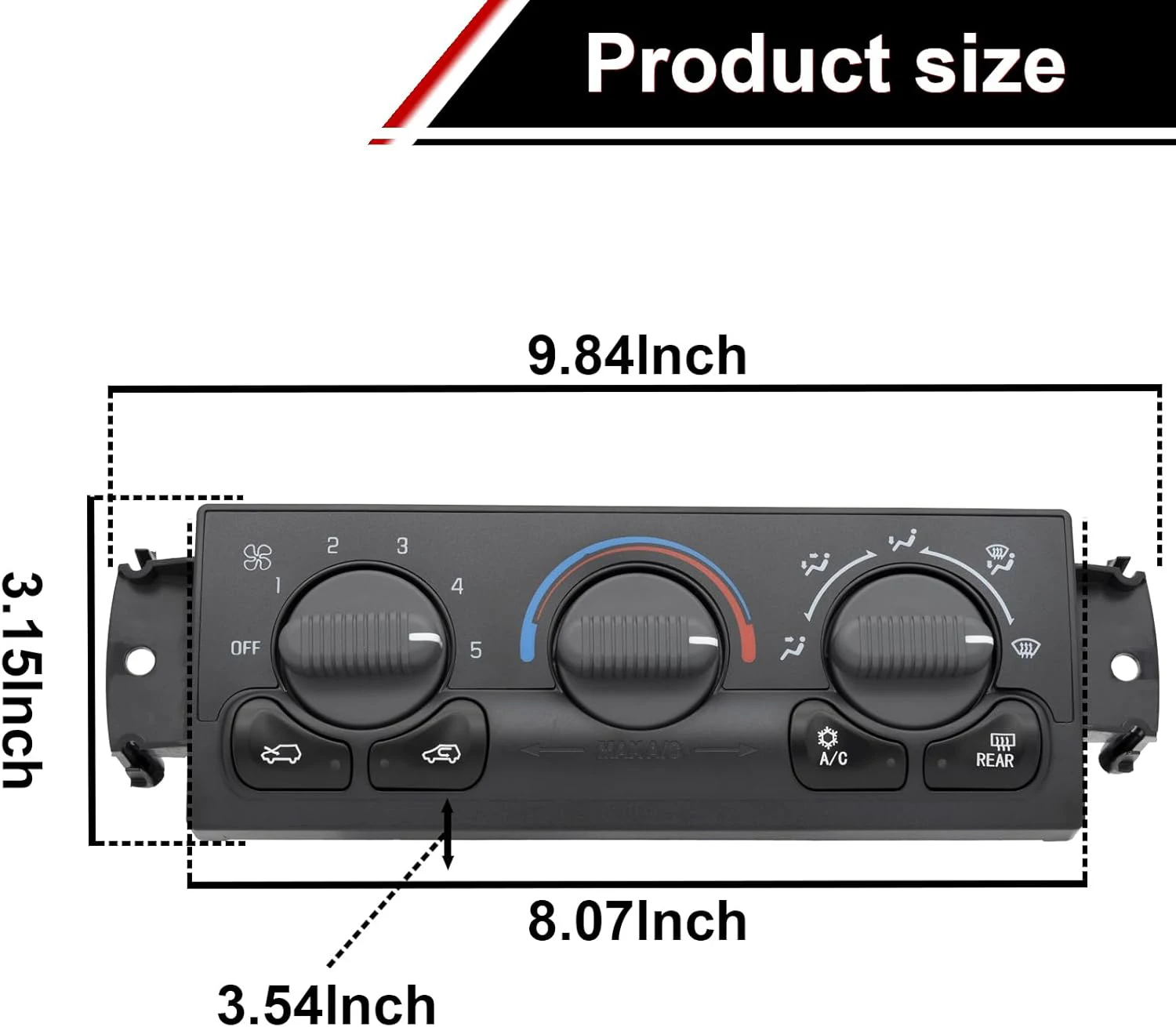A/C Heater Climate Control Module Panel OE 599-193 Automotive Air Conditioning Panel Compatible with 1999 2000 2001 2002 Chevy