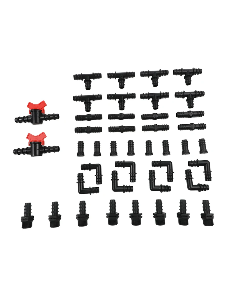 for Drip Irrigation Fittings Kit 1/2 In Tubing for Compatibility with Common 1/2 In for Drip Lines in Home Garden Installations