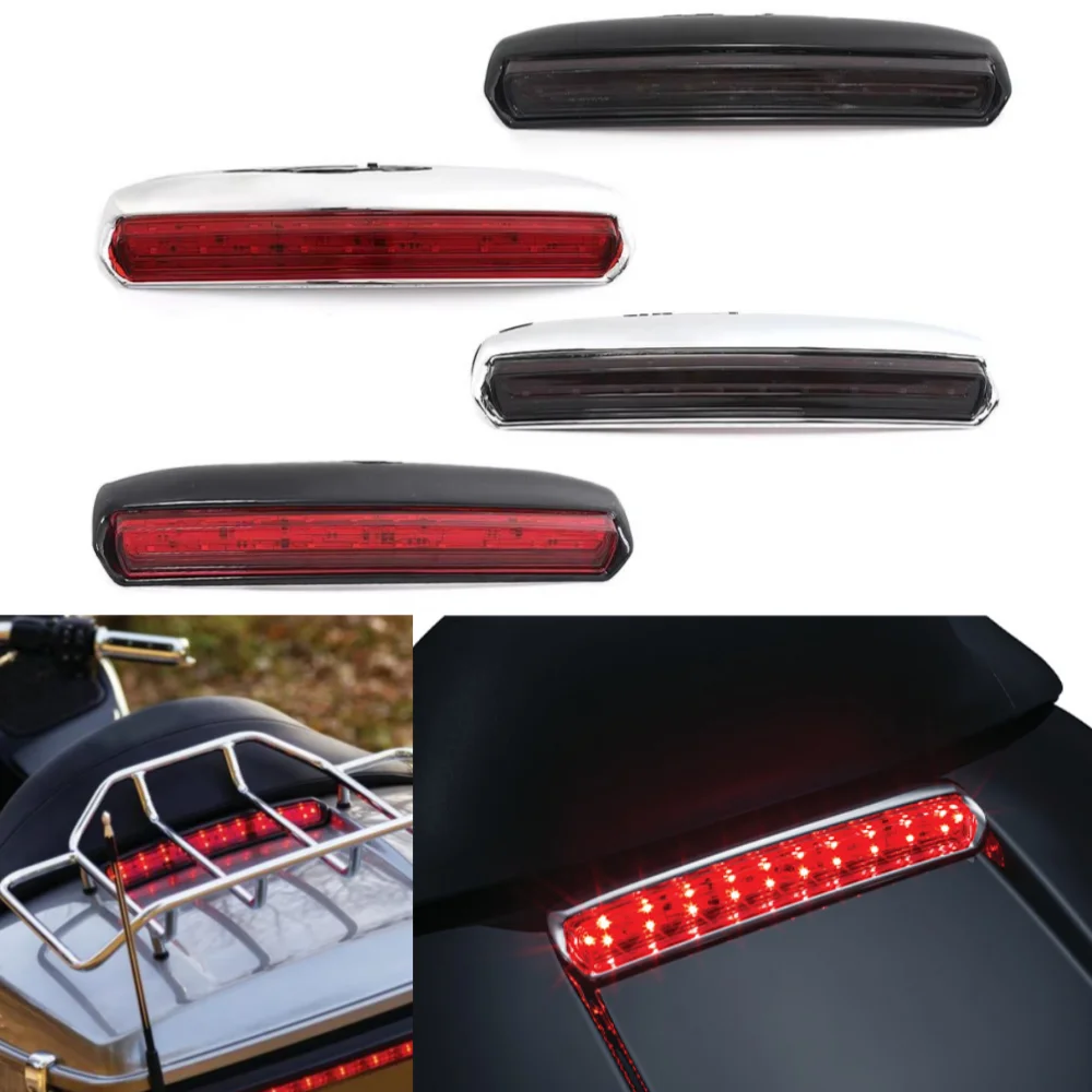 For Harley Electra Road Glide CVO Ultra Tri Glide 2014-Up Motorcycle LED Tour-Pak Cover Light Tour Pack Tail Brake Turn Signals