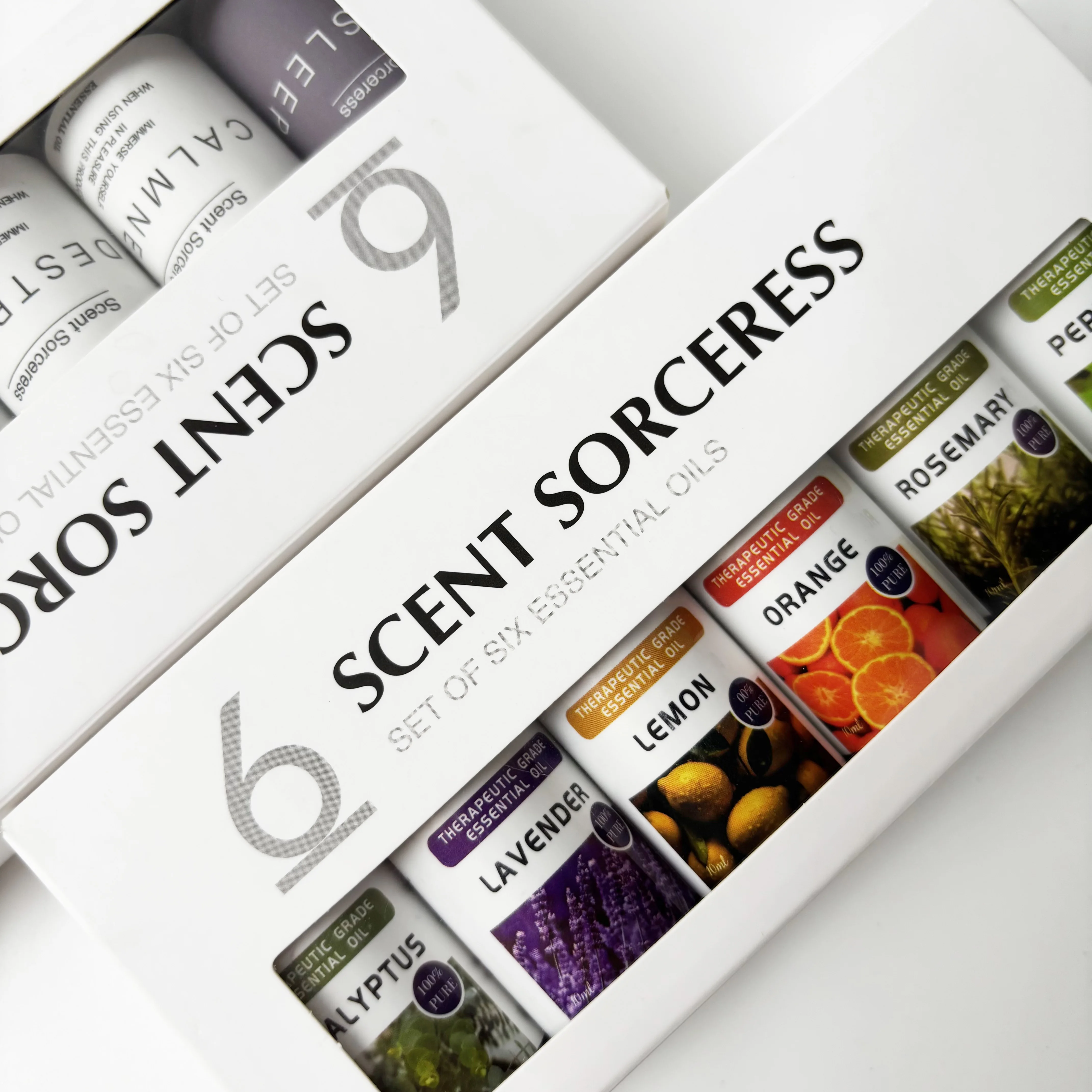 

6Pcs/Set Fragrance Oil Pure Rosemary Lemon Sweet Orange Eucalyptus Lavender Peppermint Massage Spa Aromatherap Essential Oil Set