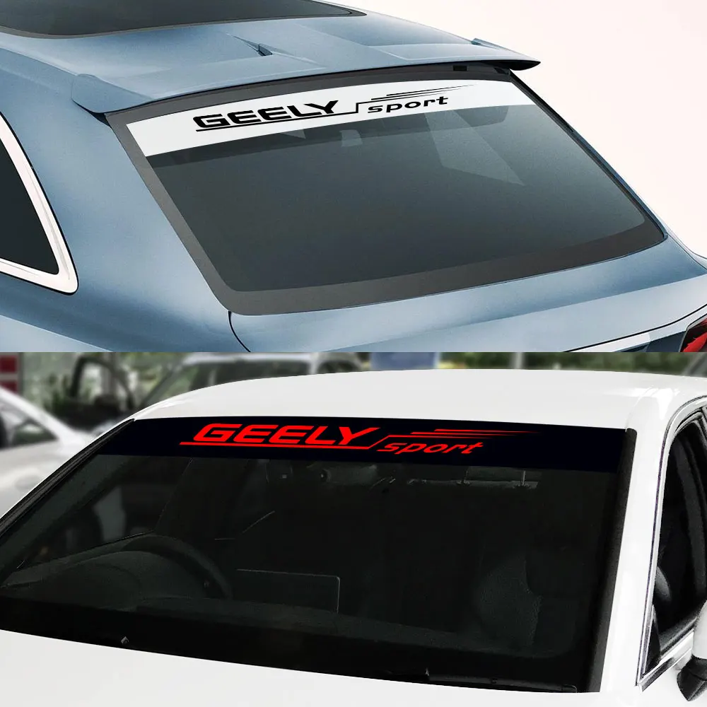 For GEELY GC6 GC9 EMGRAND EC7 EC8 CK ATLAS CK2 CK3 GT Auto Tuning Accessories Car Front Rear Windshield Sticker Vinyl Film Decal