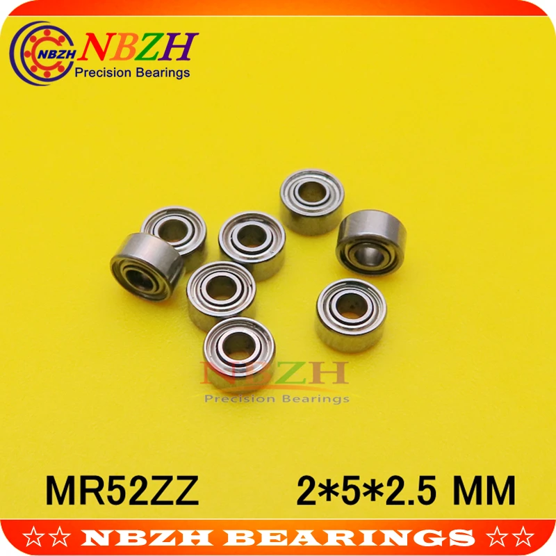 

NBZH Bearinghigh Quality MR52 SM52 Z SMR52ZZ L-520ZZW52 2 x5x2. 5 Mm Miniature Stainless Steel Bearing 440C Material