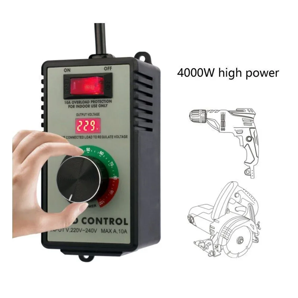 Angle Grinder Governor Speed Controller Switch AC220V To 250V 4000W Maximum Power Hand Drill Polishing Fan Stepless Power Tool