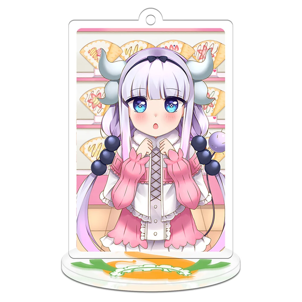 

10CM HOT Anime Miss Kobayashi's Dragon Maid Acrylic Stand Model Cosplay Characters Ornament Accessories Goods Collection Gifts